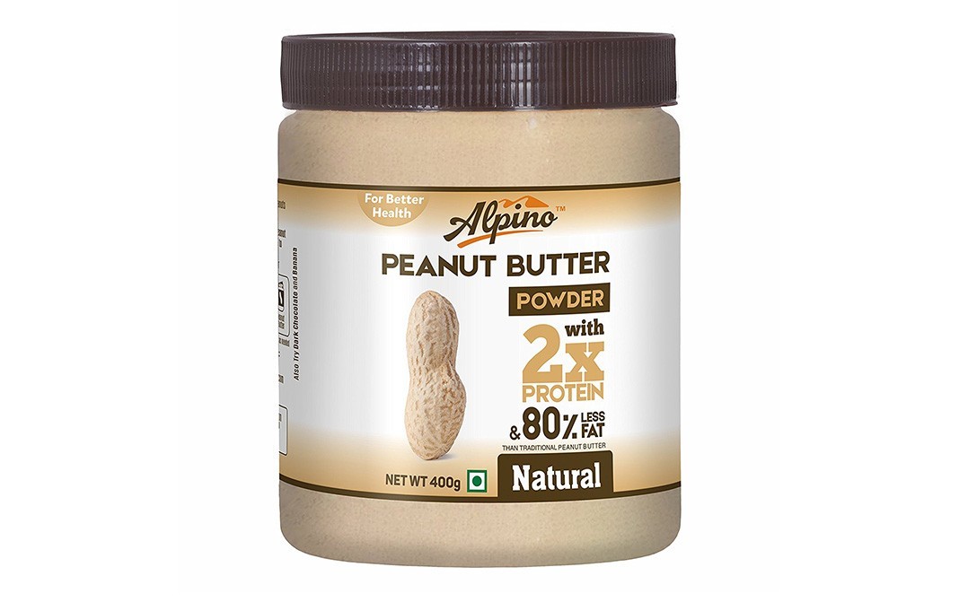 Alpino Peanut Butter Powder Natural   Jar  400 grams